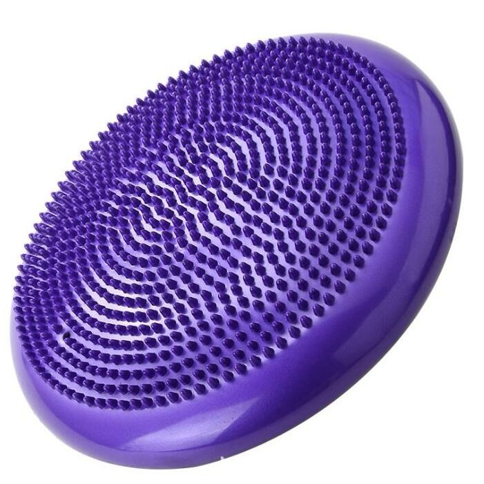PVC Inflatable Yoga Massage Ball Fitness Yoga Balancing Ball Pad Training Cushion Stability Exercise Point Massage Mat Ball Dish eprolo