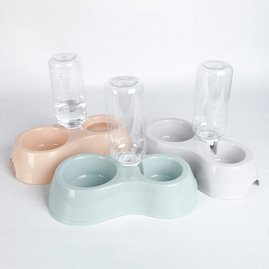 Automatic Feeder Drinker Dog Bowl Pet Double Bowl Dual-Use Dog Bowl Cat Bowl Pet Bowl eprolo