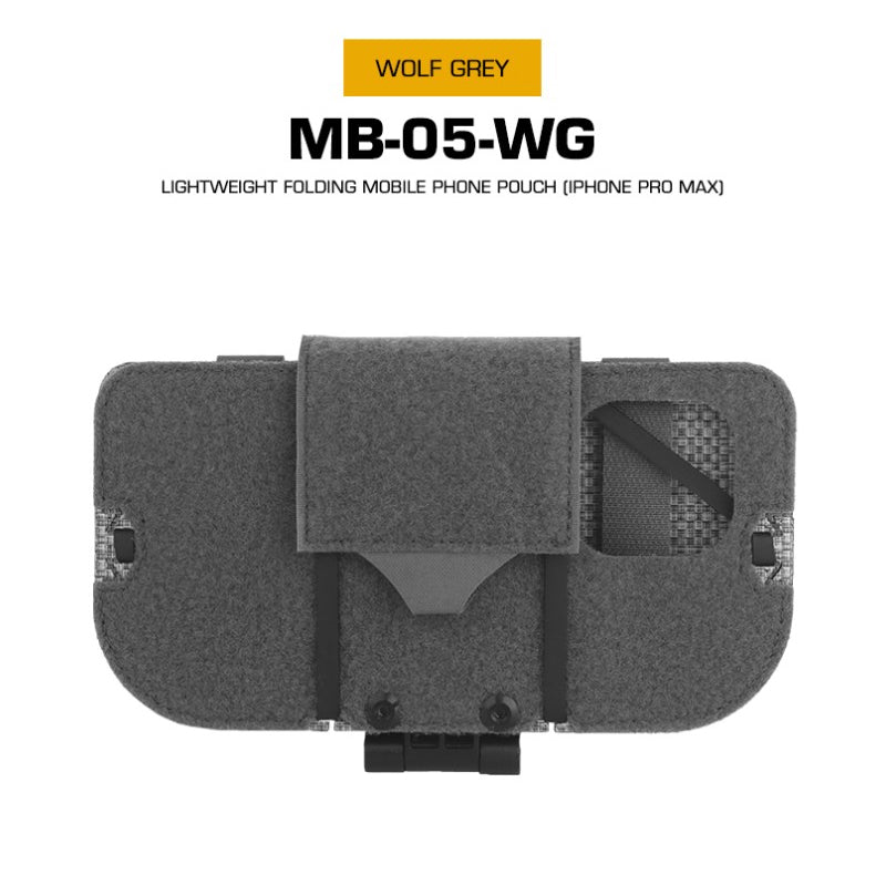 Tactical Phone Pouch, Molle, for Airsoft, Camping, Hunting. Foldable, for Phone & Map. - Smart Savvy