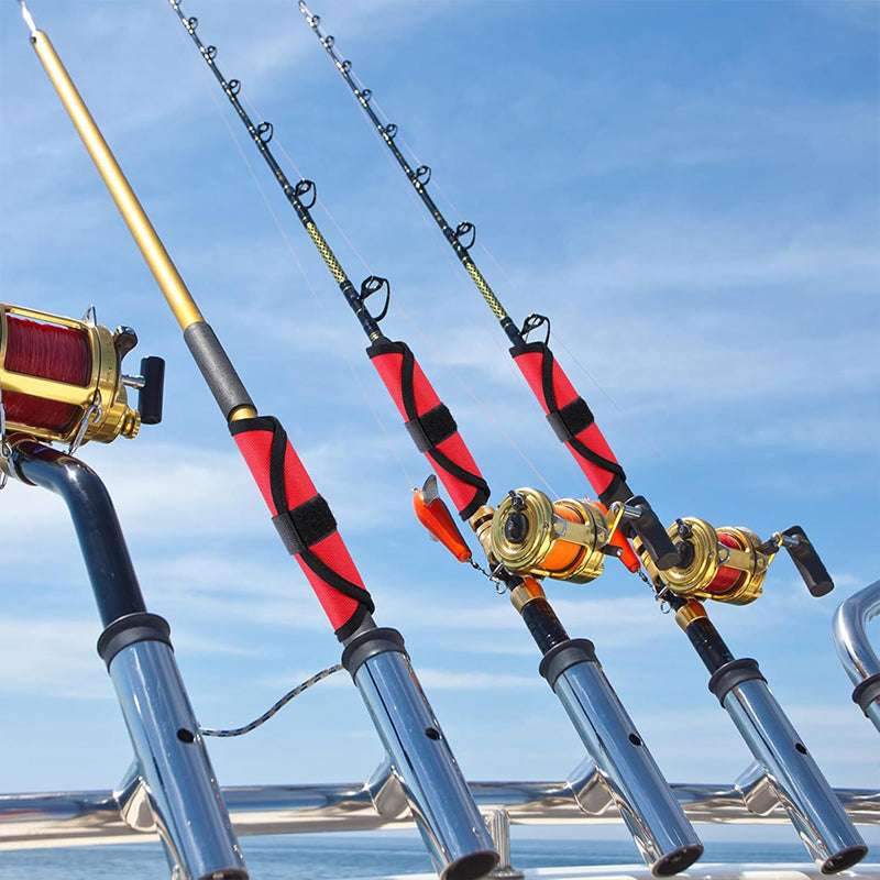 6 - piece set of 5.9 - inch lure wraps. Doubles as covers, gloves, hook protectors. Keeps anglers safe while fishing. - Smart Savvy