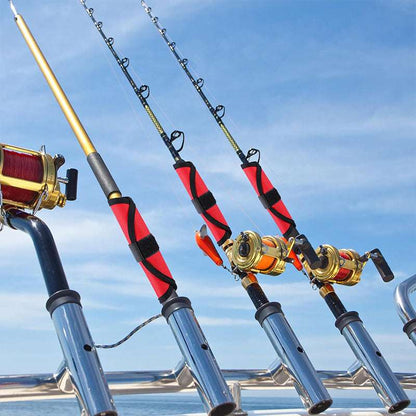 6 - piece set of 5.9 - inch lure wraps. Doubles as covers, gloves, hook protectors. Keeps anglers safe while fishing. - Smart Savvy