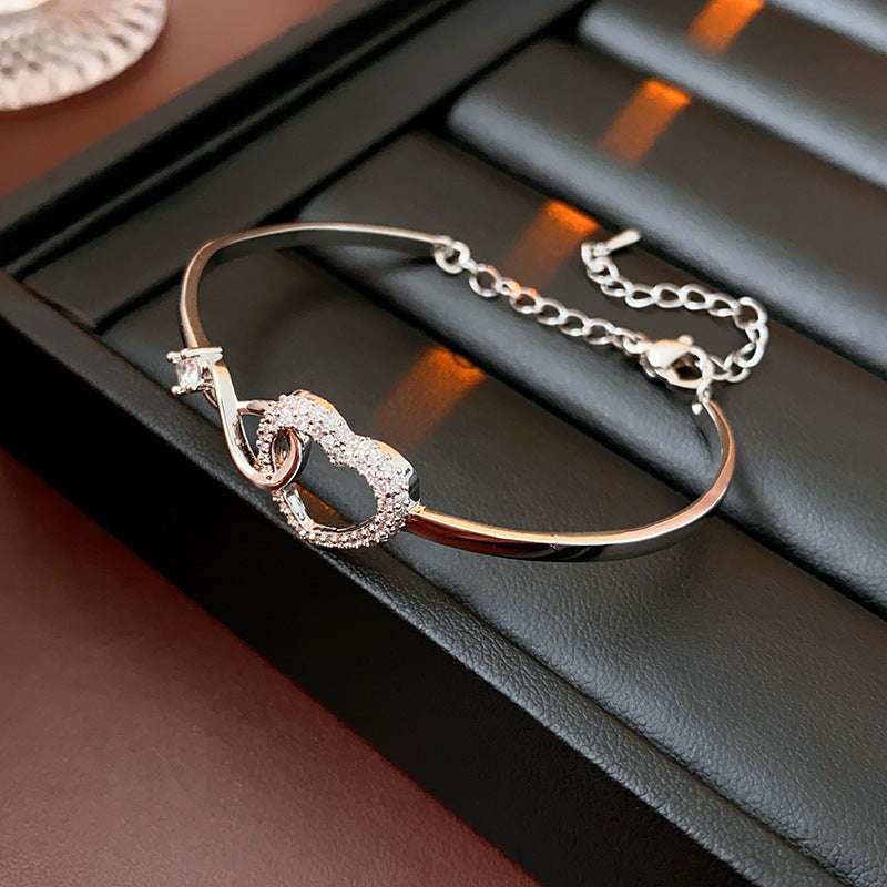 2025 Infinite - Symbol Hollow - Heart Bracelet for Daughter, with Gift Box, Ideal for Her Birthday Party and as an Adult Gift - Smart Savvy