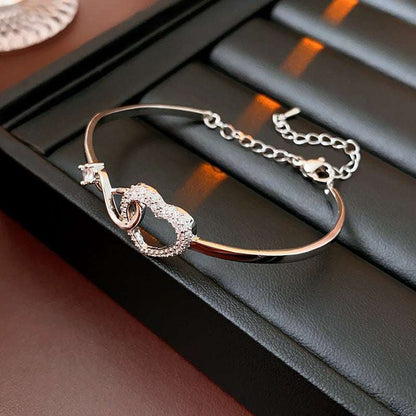 2025 Infinite - Symbol Hollow - Heart Bracelet for Daughter, with Gift Box, Ideal for Her Birthday Party and as an Adult Gift - Smart Savvy
