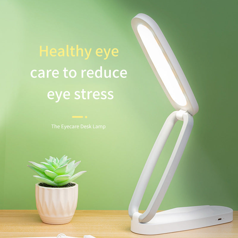 Folding USB Rechargeable Eye Protection Desk Lamp Led Study Touch Student Children Desk Reading Bedside Lamp eprolo