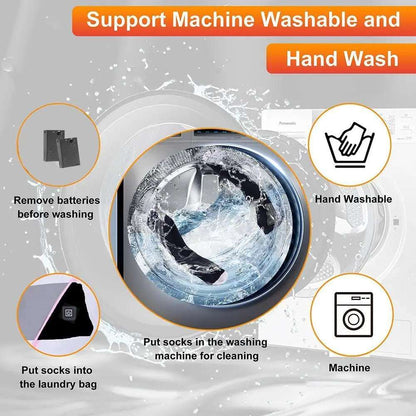 Winter Electric Heating Socks With Battery Box Rechargeable Anti-Cold Men Thermal Heated Foot Warmer Outdoor Camping Ski Sports - Smart Savvy