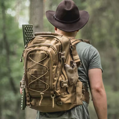 65L Men's Outdoor Tactical Backpack: large - capacity, ideal for hiking, camping, and travel. A military - style rucksack - Smart Savvy