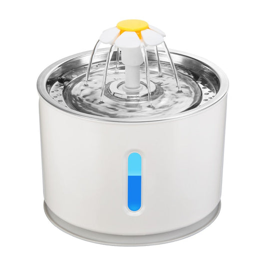 2.4L Automatic Pet Cat Water Fountain with LED Electric USB Dog Cat Pet Mute Drinker Feeder Bowl Pet Drinking Fountain Dispenser eprolo
