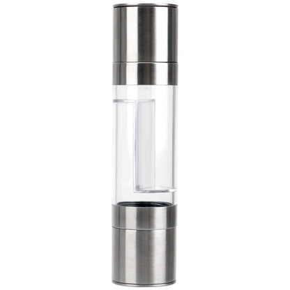 Pepper Grinder 2 in 1 Stainless Steel Manual Salt Pepper Mill Grinder Seasoning Grinding for Cooking Restaurants eprolo