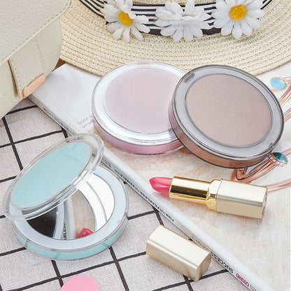 LED Lighted Mini Makeup Mirror 3X Magnifying Compact Travel Portable Sensing Lighting Touch Screen Makeup Mirror eprolo