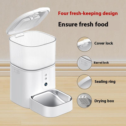 Wifi 3L Smart Feeder Pet With App For Dogs And Cats With Camera Video Speaker Feeders Automatic Pet Feeder Smart Food Dispenser eprolo
