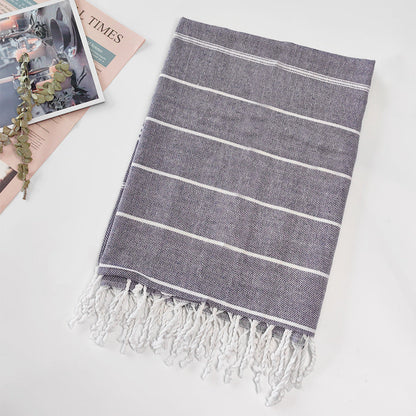 Turkish Beach Towel Striped Fringe Quick-Dry Large Size Cotton Bath Towel Multiple Styles Wholesale eprolo