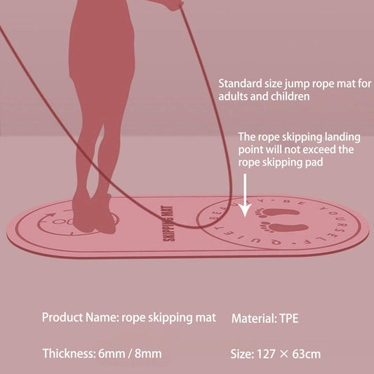 Jump Rope Mat Larger Non-Slip Indoor Outdoor Exercise Fitness Mat Crossrope Jump Rope Pad eprolo