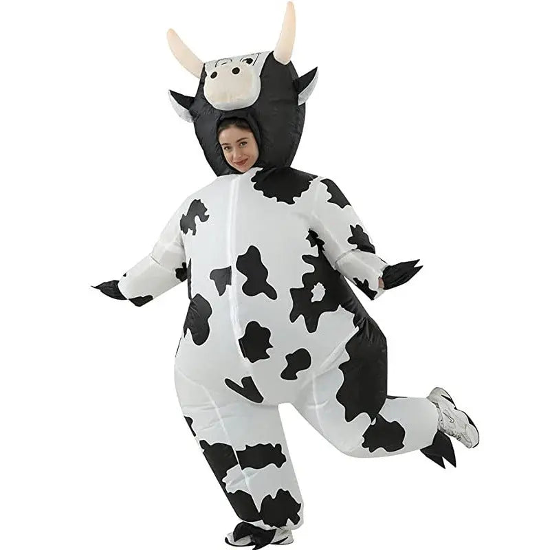 Cow inflatable costume makeup ball cosplay animal performance costume Halloween funny party COS cow costume - Smart Savvy