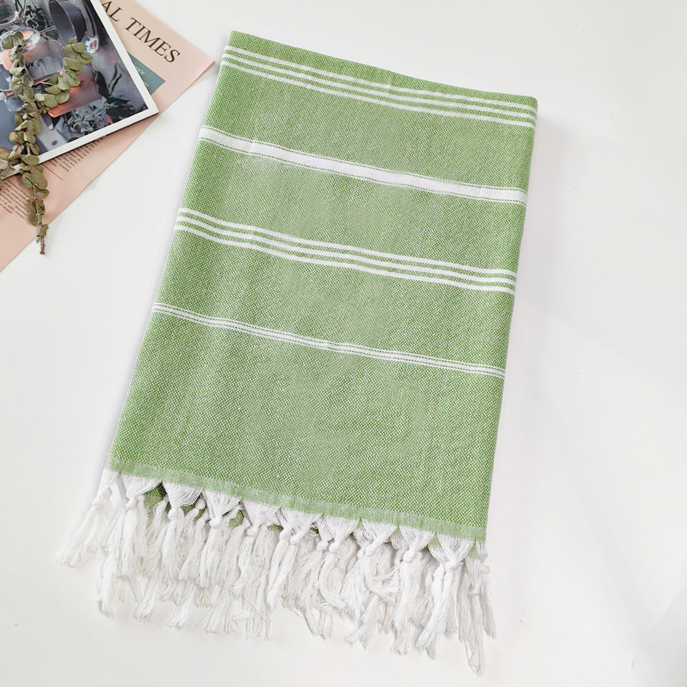 Turkish Beach Towel Striped Fringe Quick-Dry Large Size Cotton Bath Towel Multiple Styles Wholesale eprolo