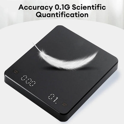Digital Coffee Scale with Timer LED Screen Espresso USB 3kg Max.Weighing 0.1g High Precision Measures in Oz/ml/g Kitchen Scale eprolo