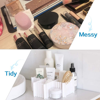 Drawer Dividers 4pcs  DIY Plastic Grid Plastic Adjustable Drawer Dividers Household Storage Makeup Socks Underwear Organizer eprolo