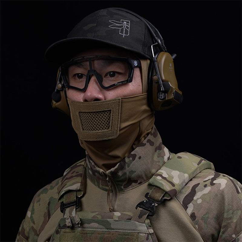 Men's Airsoft Mask, also a balaclava, for paintball, hunting, cycling. Knight style, full face protection. - Smart Savvy