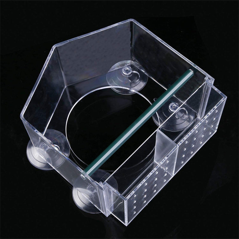 Bird Keeper Exquisite Fashion Leisure Portable House Plexiglass Plastic Feeder Acrylic Feeder eprolo
