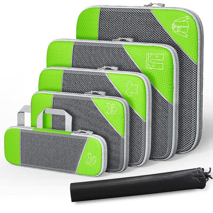 Travel Compressible Storage Bag Storage Bag Set with Shoe Bag Mesh Visual Luggage Storage Organizing Storage Bag eprolo