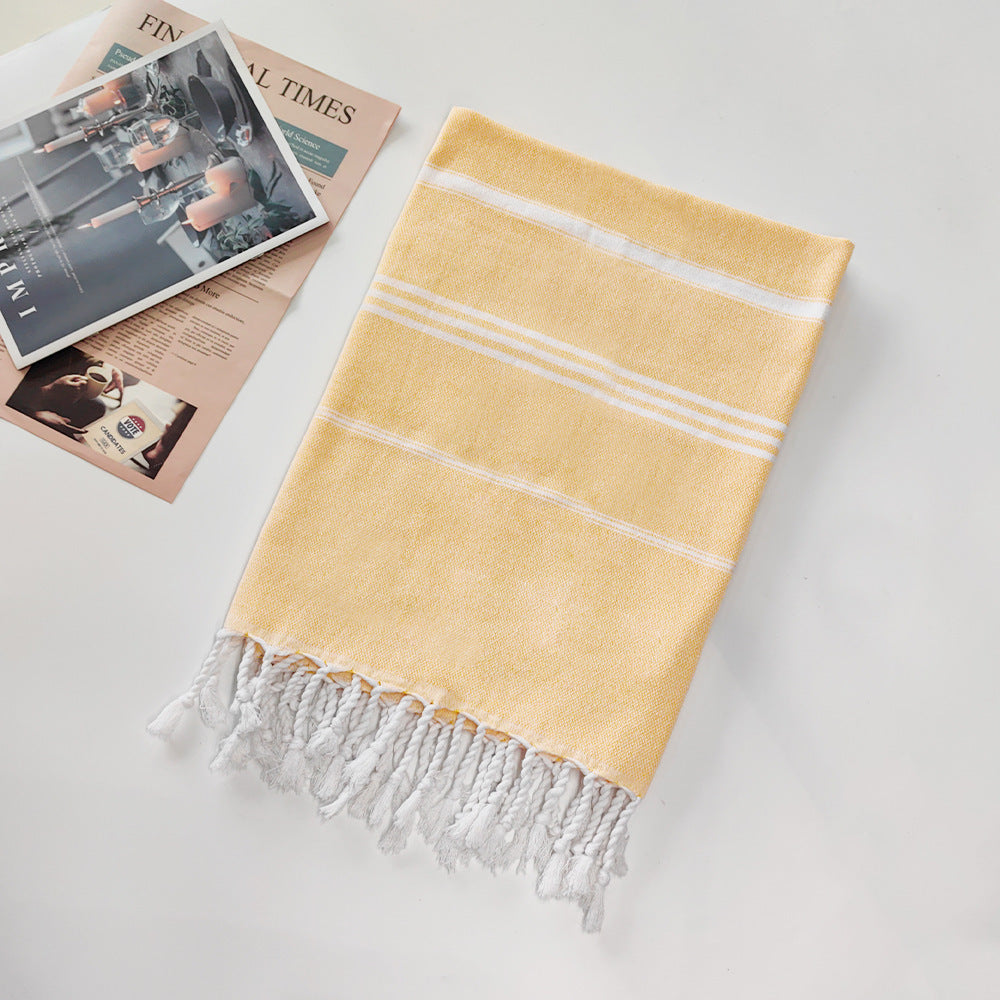 Turkish Beach Towel Striped Fringe Quick-Dry Large Size Cotton Bath Towel Multiple Styles Wholesale eprolo