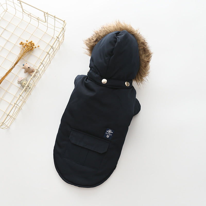 Pet Dog Clothing - Two-Legged Hooded Down Jacket - Smart Savvy
