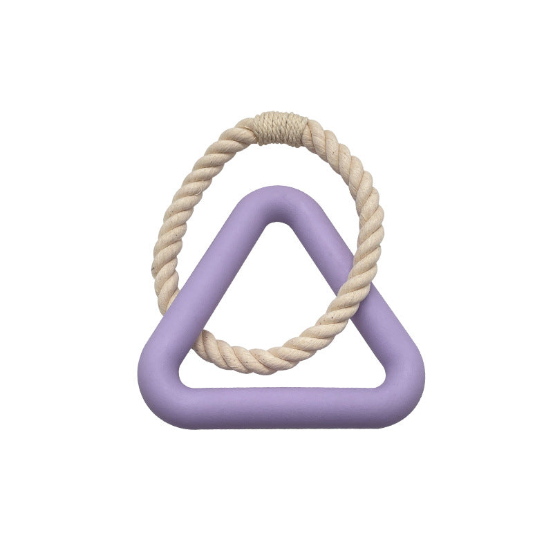 Pet Pulling Toy Dog Chewing Toy Pet TPR Toy Triangle Pulling Training Interactive Funny Dog Toy eprolo