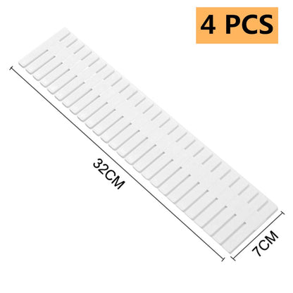 Drawer Dividers 4pcs  DIY Plastic Grid Plastic Adjustable Drawer Dividers Household Storage Makeup Socks Underwear Organizer eprolo