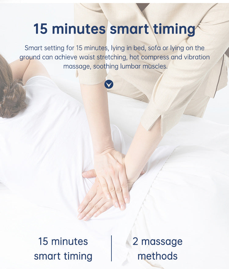 Smart Heated Back Massager with Air Traction & Infrared Therapy – Relieve Lower Back Pain Fast - Smart Savvy