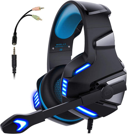 Head mounted gaming headphones RGB headphones wired headphones mobile phones computers subwoofers eprolo