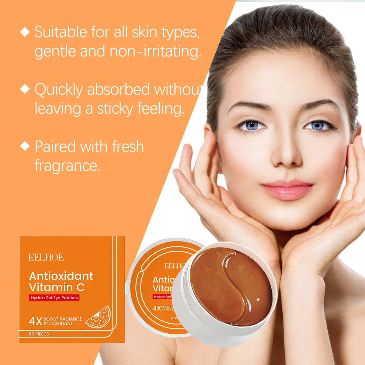 Vitamin C Under Eye Patch Bag Care Cool And Moisturize The Skin Around The Eyes Eye Mask Patch eprolo