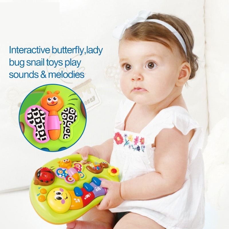 Baby Toys Learning Machine Toy with Lights & Music & Learning Stories Toy Musical Instrument for Toddler 6 month eprolo