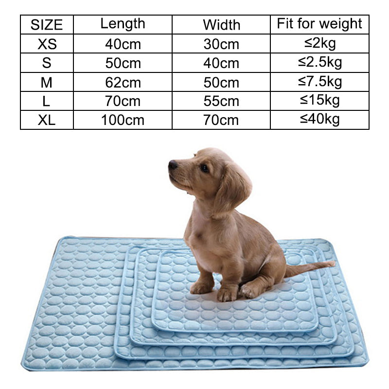 Dog Mat Cooling Summer Pad Mat For Dogs Cat Blanket Sofa Breathable Pet Dog Bed Summer Washable For Small Medium Large Dogs Car eprolo