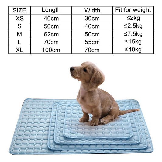 Dog Mat Cooling Summer Pad Mat For Dogs Cat Blanket Sofa Breathable Pet Dog Bed Summer Washable For Small Medium Large Dogs Car eprolo