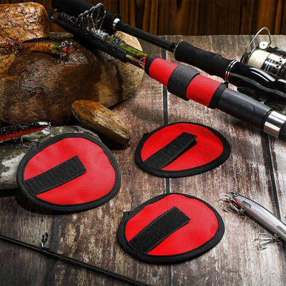 6 - piece set of 5.9 - inch lure wraps. Doubles as covers, gloves, hook protectors. Keeps anglers safe while fishing. - Smart Savvy