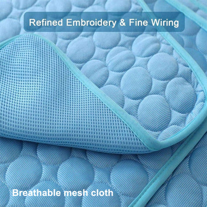 Dog Mat Cooling Summer Pad Mat For Dogs Cat Blanket Sofa Breathable Pet Dog Bed Summer Washable For Small Medium Large Dogs Car eprolo