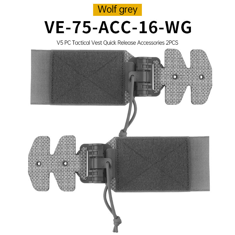 One Pair (2 Pieces) Style 3Ac Kit for FCPC V5 Tactical Vest Cummerbunds, with Quick Release Buckle, made of imported Tegris. - Smart Savvy