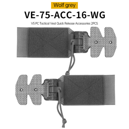 One Pair (2 Pieces) Style 3Ac Kit for FCPC V5 Tactical Vest Cummerbunds, with Quick Release Buckle, made of imported Tegris. - Smart Savvy
