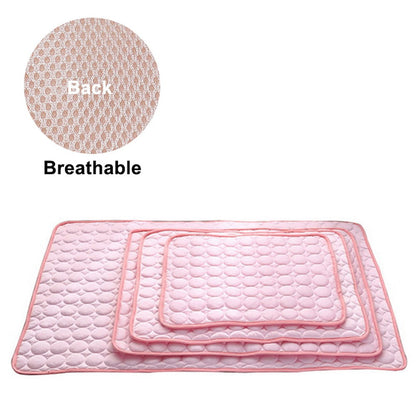 Dog Mat Cooling Summer Pad Mat For Dogs Cat Blanket Sofa Breathable Pet Dog Bed Summer Washable For Small Medium Large Dogs Car eprolo