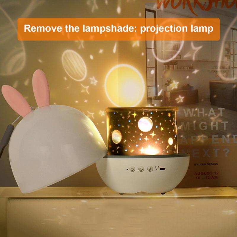 Night Light Projector With USB Cable Powered Starry Romance Rotating Projection Lamp For Kids Adults Bedroom Dec Christmas Gift eprolo