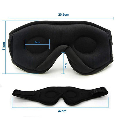 3D Wireless 5.0 Bluetooth Music Eye Mask Call Dual Ear Stereo Music Blackout Sleep Eye Mask eprolo