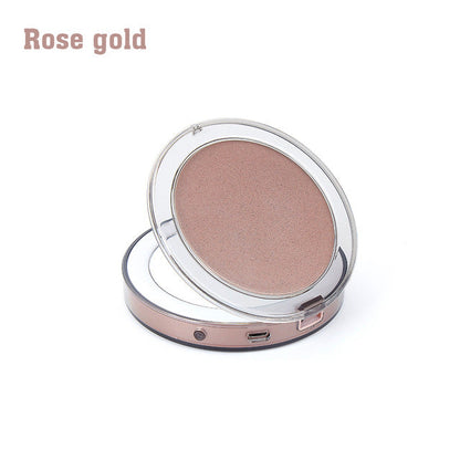 LED Lighted Vanity Travel Makeup Mirror Foldable Compact USB Charging Cosmetic Makeup Mirror Light Beauty Tools eprolo