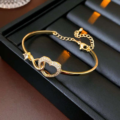 2025 Infinite - Symbol Hollow - Heart Bracelet for Daughter, with Gift Box, Ideal for Her Birthday Party and as an Adult Gift - Smart Savvy