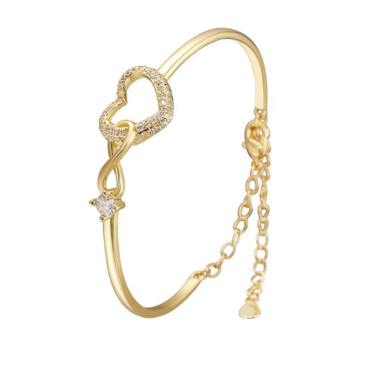 2025 Infinite - Symbol Hollow - Heart Bracelet for Daughter, with Gift Box, Ideal for Her Birthday Party and as an Adult Gift - Smart Savvy