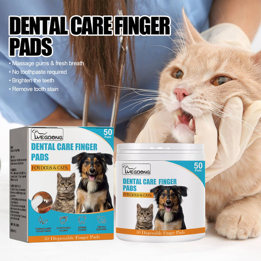 Dog Cat Tooth Cleaning Finger Set, Pet Breath Fresh Remove Tartar Stones Teeth Clean Finger Set eprolo