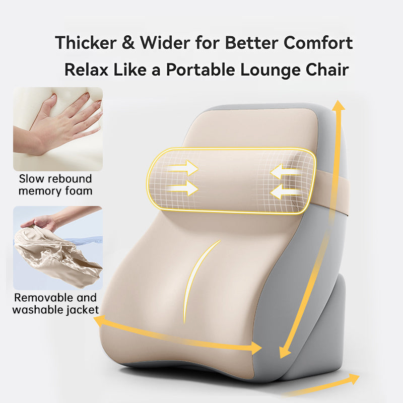 Large Memory Foam Reading Pillow - Adjustable Bed Backrest for Gaming, TV, Work & Relaxation eprolo