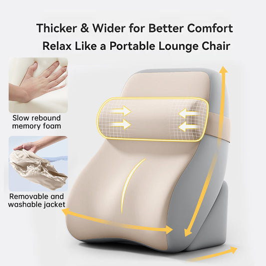 Large Memory Foam Reading Pillow - Adjustable Bed Backrest for Gaming, TV, Work & Relaxation eprolo