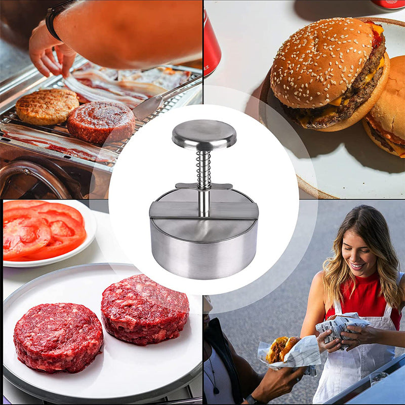 Manual Burger Press, 304 Stainless Steel Burger Press Mold, Hamburger Press, Kitchen Tool eprolo