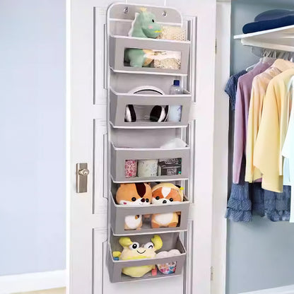 5 - Shelf Hanging Storage: Anti - Tilt, 5 large pockets. Good for bedroom, bathroom, living room (behind - door use). - Smart Savvy