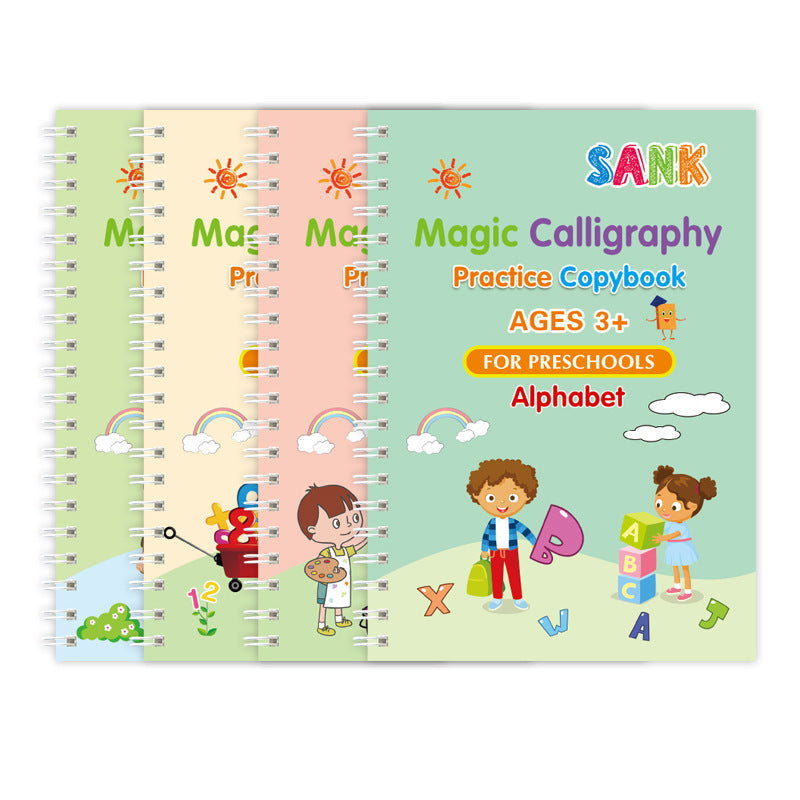 Reusable Hand Writing Practice Books Calligraphy Tracing Magic Practice Copy Book Kids Gift Students Gifts eprolo