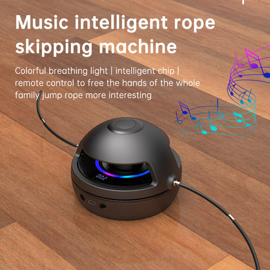 Smart Rope Skipping Machine Smart Jump Rope Machine 10-level Speed Adjustment Led Seven-color Light Wireless Music Function eprolo